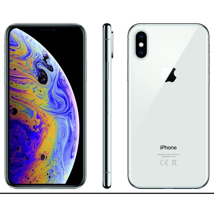 APPLE iPhone Xs - 64 Go - Argent