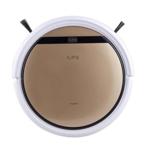 Aspirateur Robot Automatique Nettoyeur Robotique Machine de Nettoyage Intelligent avec Télécommande Doré ILIFE V5S Pro