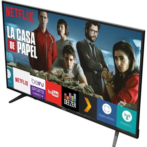 HISENSE H58A6050 TV LED 4K UHD -58'' (146cm) - HDR - Dolby Digital + - Smart TV - 3 x HDMI - 2 x USB - Classe énergétique A+