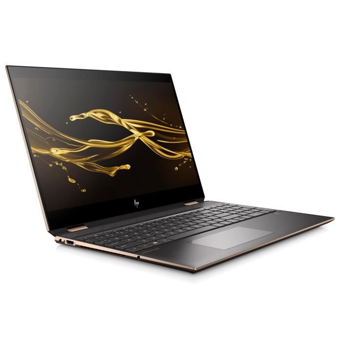 HP PC Portable Spectre x360 15-df0006nf 15.6" Tactile FHD - Core i7-8565U - RAM 16Go - SSD 256Go - Thunderbolt - AZERTY - Windows 10