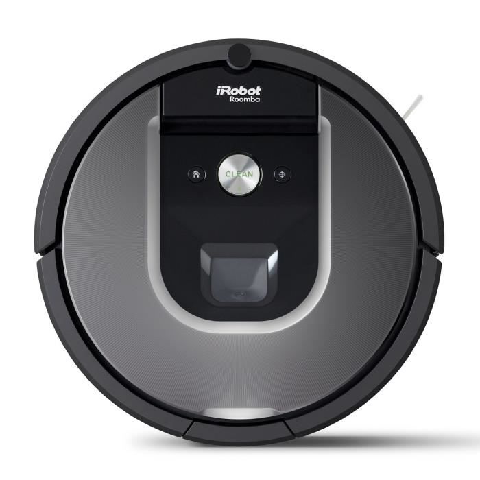 iROBOT ROOMBA 960 Aspirateur robot connecté - 58 dB - 75 min d'autonomie - Gris/Noir