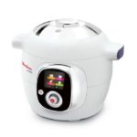 MOULINEX CE705100 Multicuiseur Cookeo avec 50 recettes préprogrammées et couvercle de conservation - Blanc