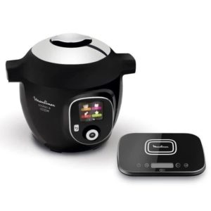 MOULINEX CE856800 Multicuiseur Connecté avec Balance Cookeo + Connect Grameez 6L 150 recettes préprogrammées - Noir