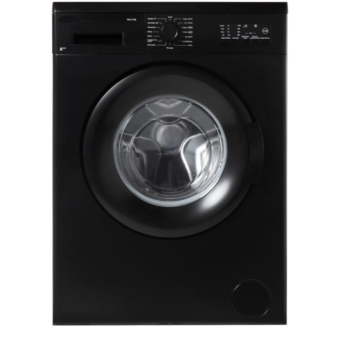 OCEANIC - LL712B - Lave-linge frontal 7kg - 1200trs - A++AB - Noir -  eMALLYSTORE