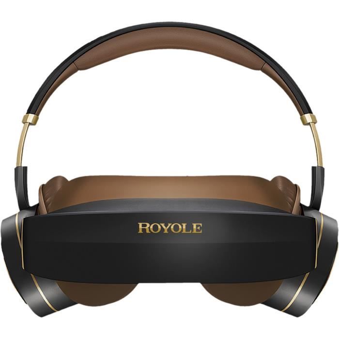 ROYOLE Casque de vidéo 3D et réalité virtuelle MOON - AMOLED x2 - 60Hz - RAM 32Go - Champ de vision 53° - Noir