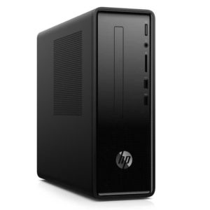 HP PC de Bureau Slimline 290-a0003nf - AMD A9-9425 - RAM 4 Go - Disque dur 1 To - Windows 10 - Design compact - Noir