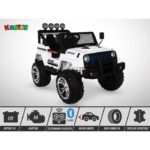 Voiture électrique enfant KINGTOYS - 4X4 Jeep 180W - Blanc