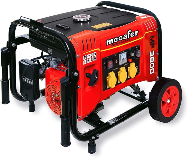 Mecafer 450138 MF3800 Groupe électrogène sur roues 3500 W