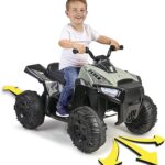 Feber- Drive Autista Quad électrique Enfant, 800012541, Vert, Taglia Unica